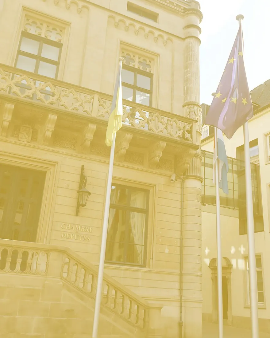 Institutional buildings in Luxembourg's government quarter